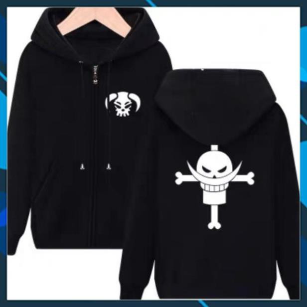 SỐC- ( SIÊU PHẨM ) Áo Khoác Băng Râu Trắng - One Piece Mũ Rơm