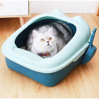 Khay Vệ Sinh Mèo Cho Mèo Kích Thước 40 x 29 x 13,5cm Tăng Kèm Xẻng
