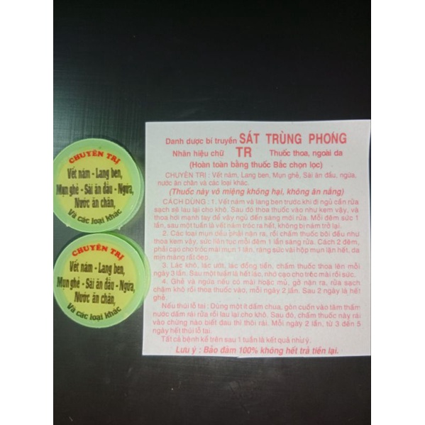 Kem bôi vết nám, lang ben,mụn ghẻ,sài ăn đầu, ngứa, nước ăn chân, và các loại mụn