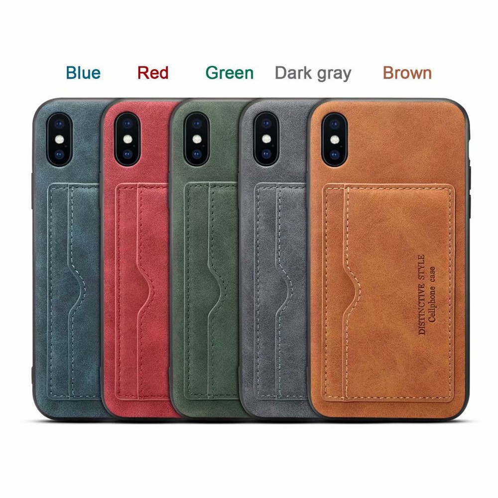 Ốp Điện Thoại Da Có Ngăn Đựng Thẻ Cho Iphone 12 11 Xs Max Xr X 7 8 Plus | BigBuy360 - bigbuy360.vn