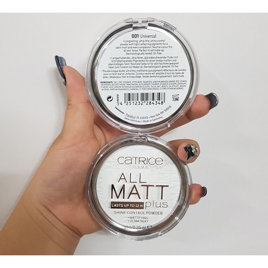 Phấn Phủ Catrice All Matt Plus Shine Control Powder - 001 Universal