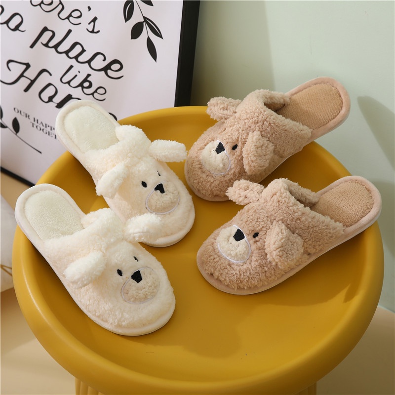Dép Nữ Bông Trong Nhà Hình Thú Ếch Xanh, Thỏ Cute