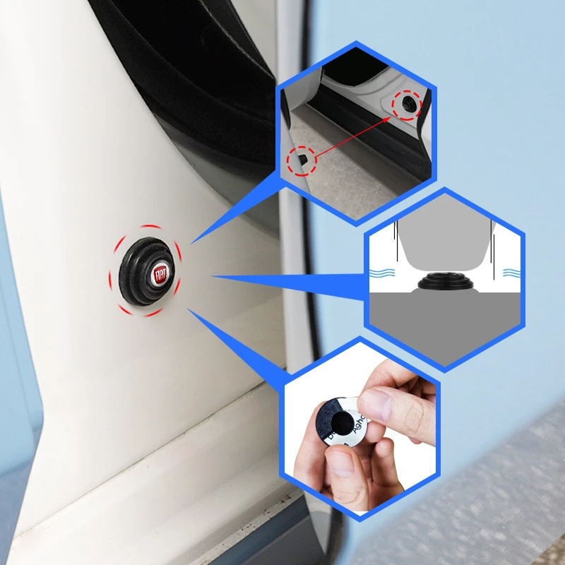 Bộ 4/812 Miếng Dán Cách Âm Cho Cửa Xe Hơi Toyota Honda Nissan Mazda BMW BENZ