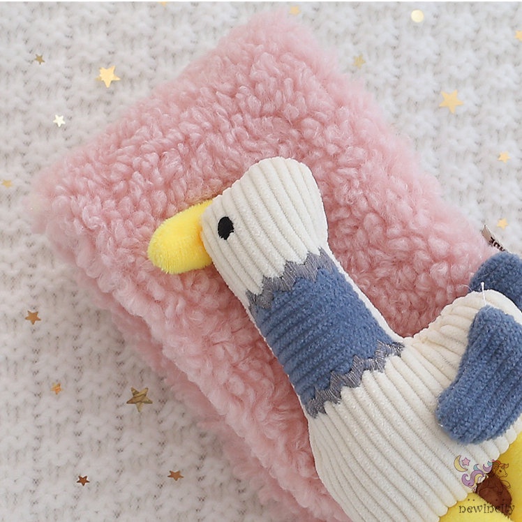 Khăn choàng lông cừu kiểu hoạt hình đáng yêu kiểu Hàn Quốc dành cho bé trai và bé gái