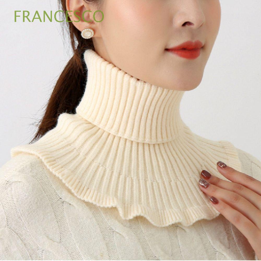 Khăn quàng cổ giả len đơn giản phong cách Hàn Quốc dành cho nữ
