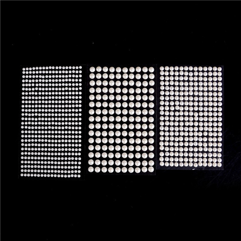 Miếng Dán Acrylic Ngọc Trai Trắng Tự Dính Trang Trí Đồ Chơi Cho Bé DIY