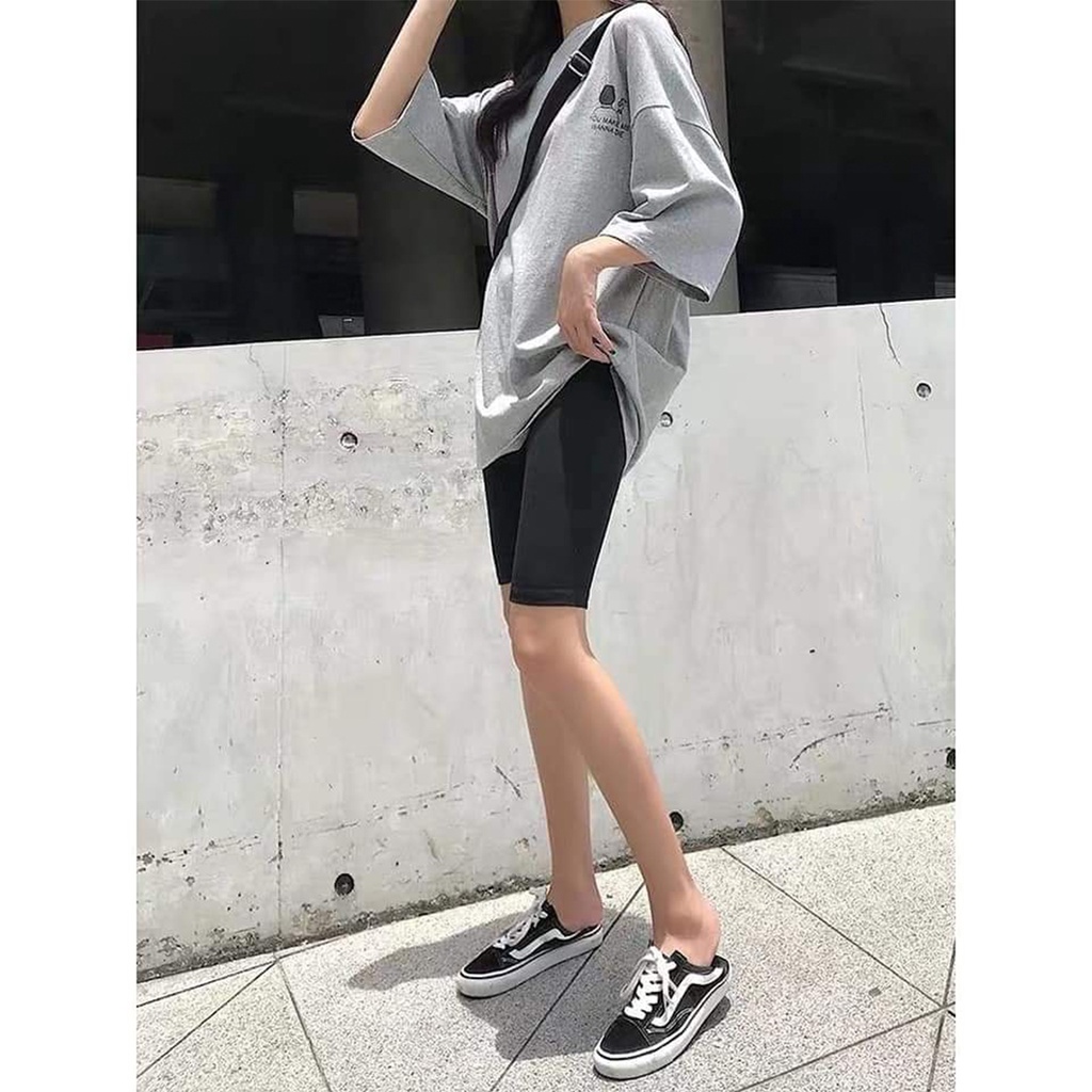 Quần legging lửng 23Closet quần legging nữ vải thun Thái cao cấp nữ đùi ngố dáng ôm bó lưng thun tập gym yoga QLG04