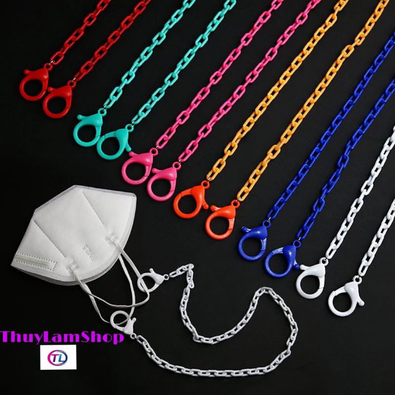 Dây đeo trang trí khẩu trang, kính mắt chống rơi trượt tiện lơi thời trang
