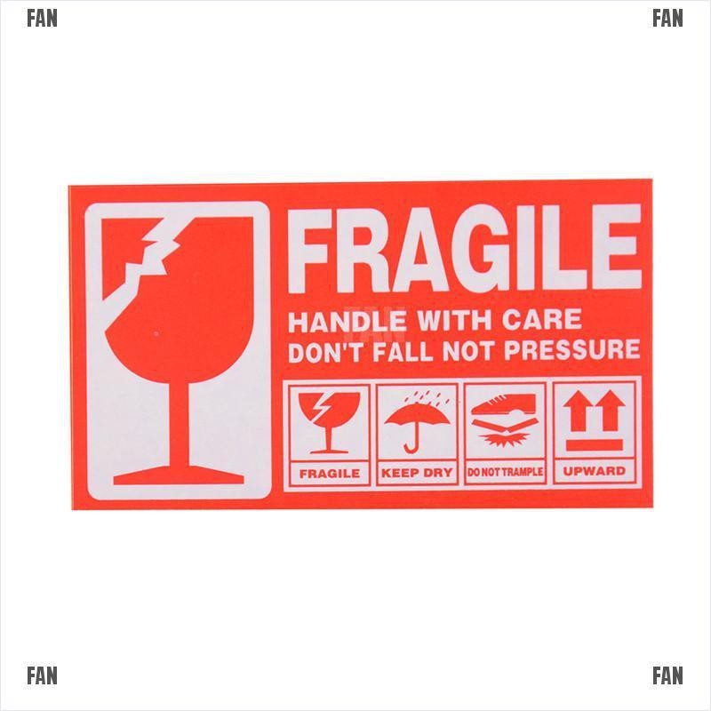 Bộ 50 Miếng Dán Cảnh Báo Fragile 2 Tiện Lợi