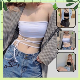 Áo Crop-Top dây quấn bụng siêu xinh