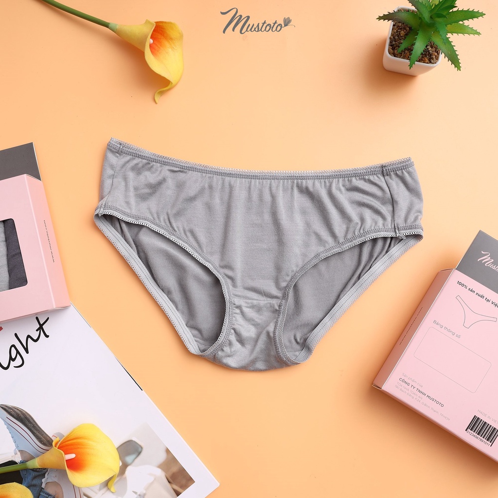 Combo 5 Quần Lót Cotton Mềm Mịn Thấm Hút Lưng Thấp (Mustoto MQ28)