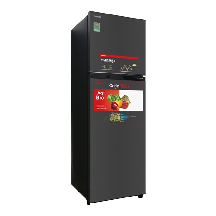 Tủ lạnh Toshiba Inverter 253 lít GR-B31VU - Ngăn cấp đông mềm, khử mùi và diệt khuẩn, Miễn phí giao hàng HCM