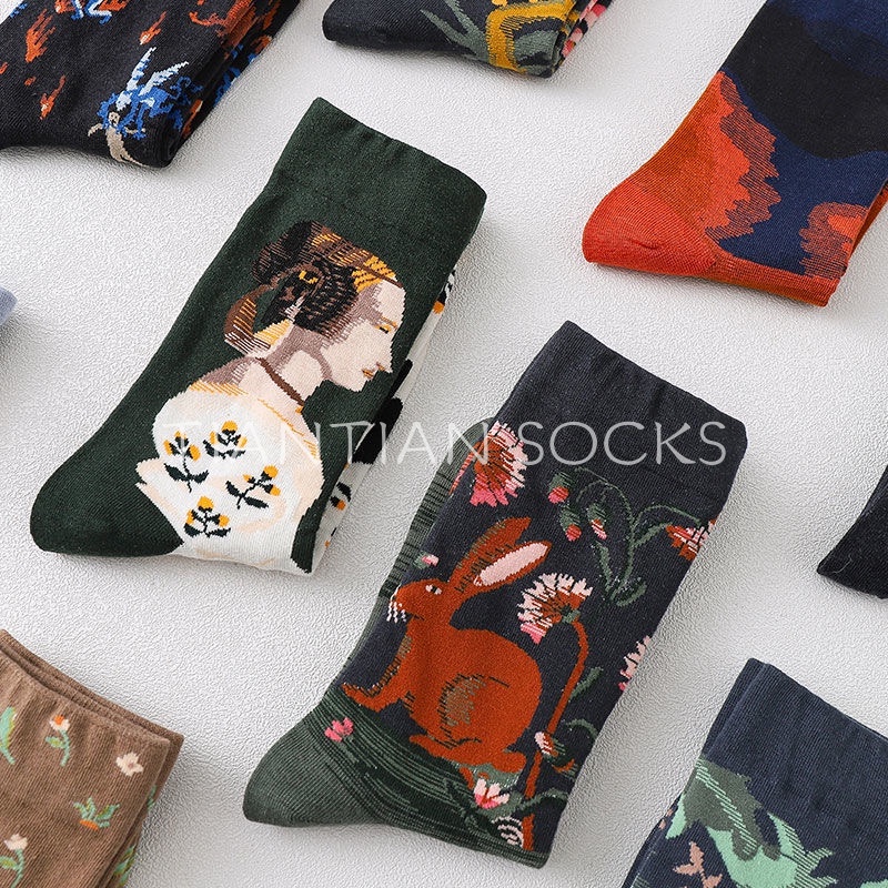 Vớ sơn dầu kiểu Pháp ngọt ngào T012