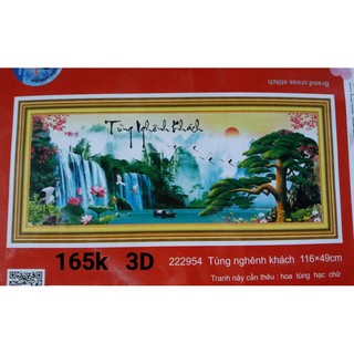 Tranh thêu chữ thập 222954 (chưa thêu)