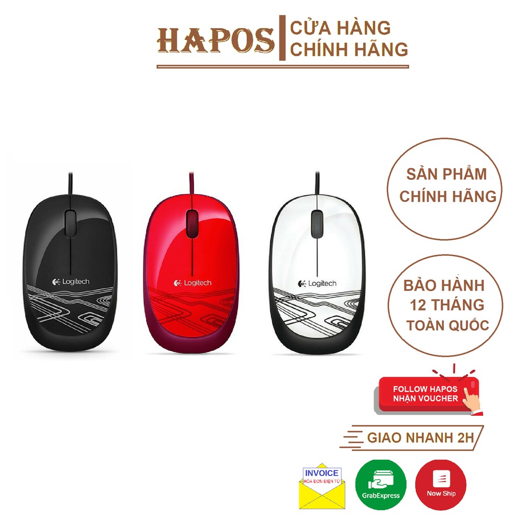 Chuột có dây LOGITECH M105 (1000Dpi) - Bảo hành 3 năm 1 đổi 1