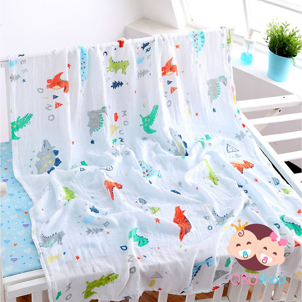 Khăn tắm Aden Cotton đa năng siêu mềm mịn cho bé - 100x120cm