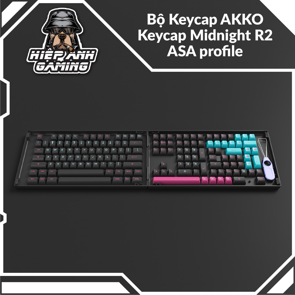 Bộ Keycap Midnight R2 - ASA Profile dành cho bàn phím cơ