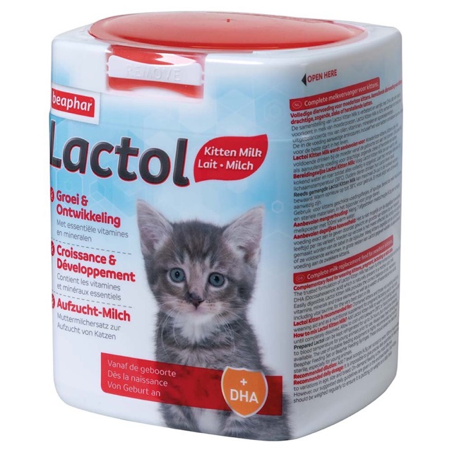SỮA BỘT CHO MÈO BEAPHAR LACTOL HỘP 500g