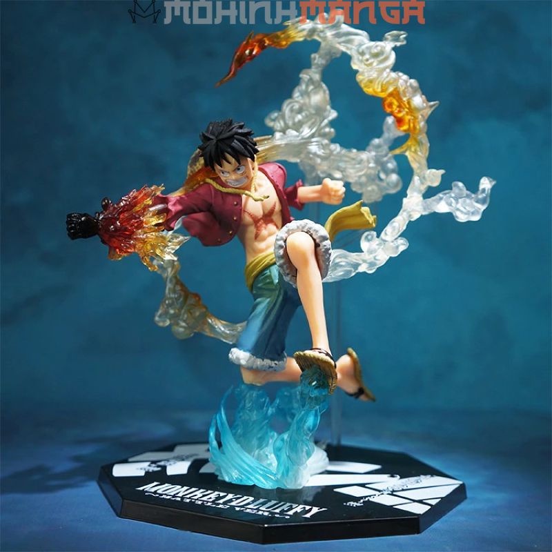 [CÓ HỘP] Mô hình Monkey D Luffy gear 2 Haki trong truyện One Piece Đảo hải tặc cao 20cm băng mũ rơm Chopper Zoro Nami