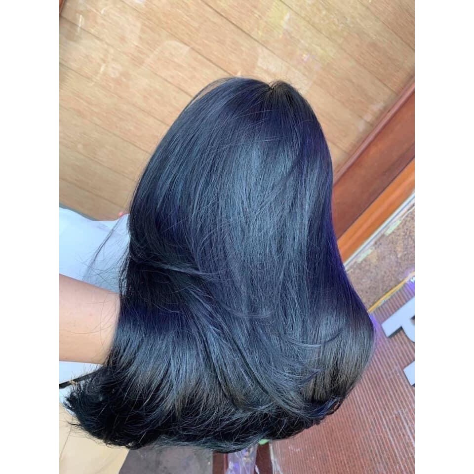 💥Tuýt Nhuộm Tóc Tại Nhà Xanh Dương Đen Kella 2/8 Tặng Kèm Oxi + Găng Tay | BigBuy360 - bigbuy360.vn