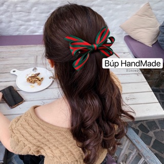 Kẹp tóc nơ sọc