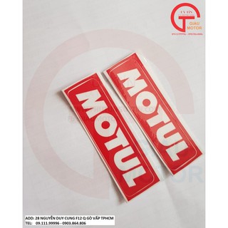 Tem lớn chữ ''motul'' dán xe máy .bền ,đẹp - shop uy tín