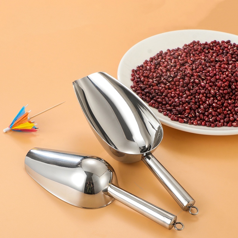 Muôi múc đá inox 304 , Muôi múc hạt inox 304 cao cấp không gỉ