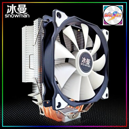 Quạt tản nhiệt CPU Snowman MT4 Điều tốc PWM. Hiệu năng tương đương T400i, CR 1000, Gammax 400 !!!