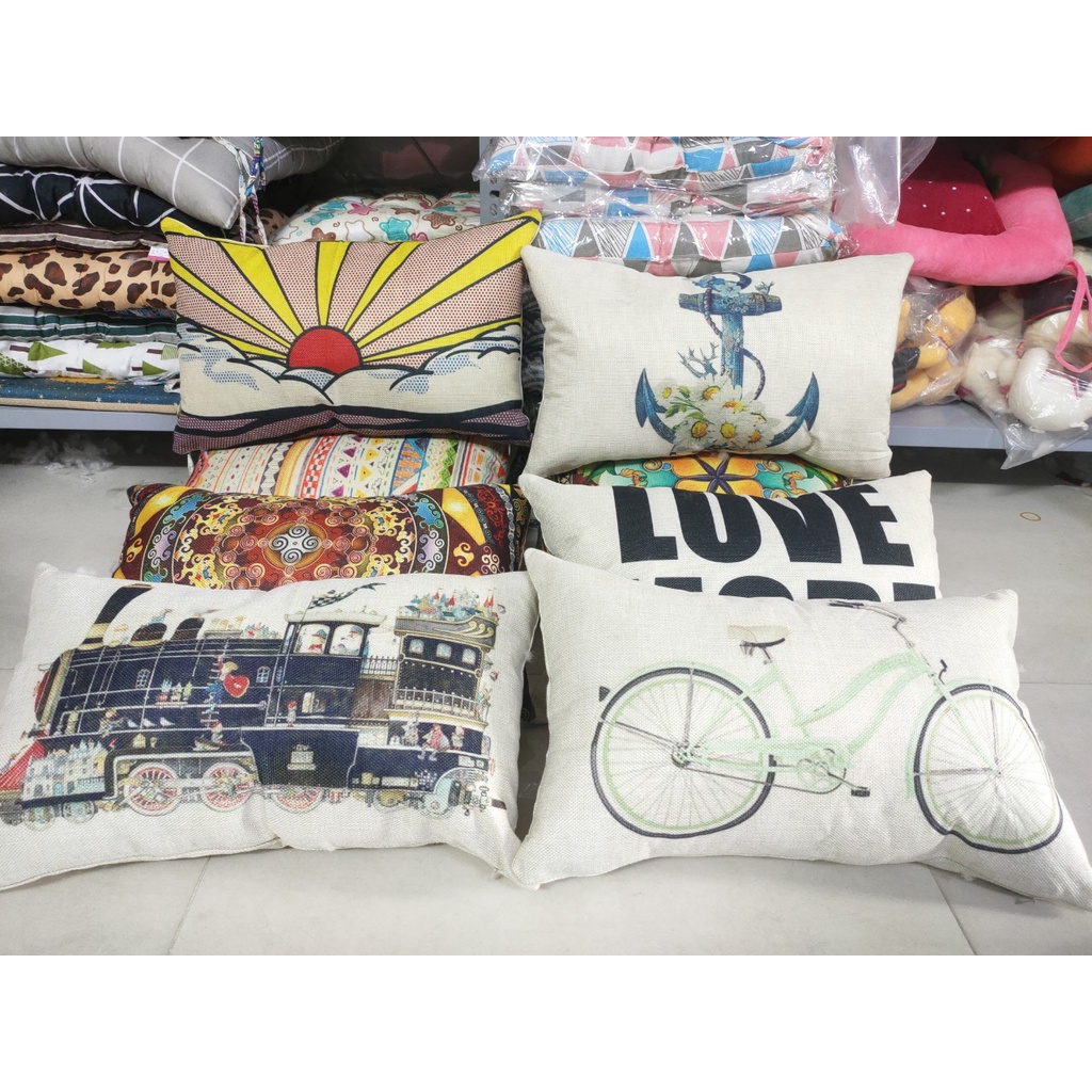 Gối tựa lưng, trang trí sofa,kê chân khi ngủ ( Gòn nhồi trực tiếp )