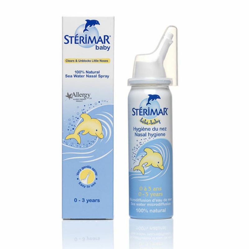 Xịt mũi Sterimar - Làm sạch dịch nhầy mũi, loại bỏ vi khuẩn (Chai 50ml)