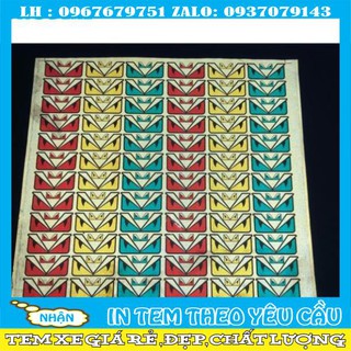Tem mắt fendi phản quang 4x9cm