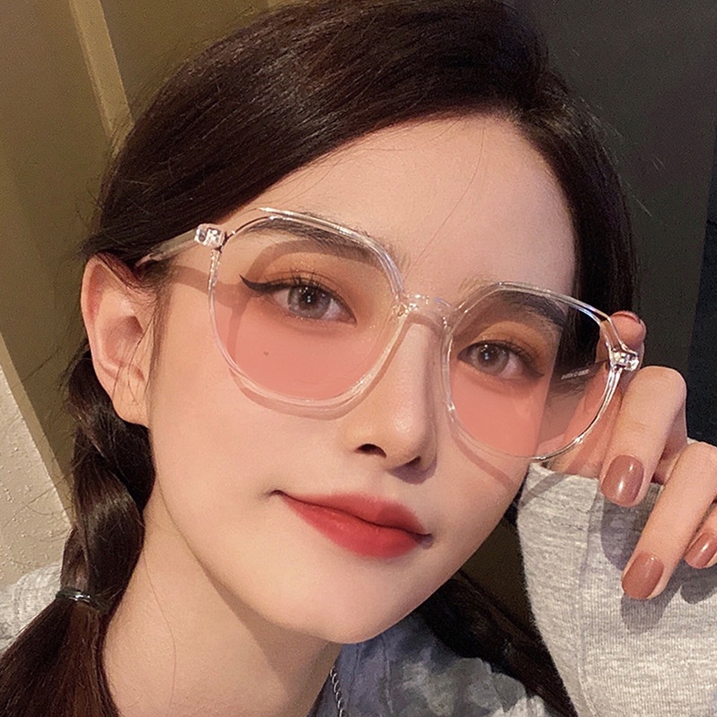 Kính Mát Gọng Tròn Cỡ Lớn Thời Trang Hàn Quốc Cho Nữ