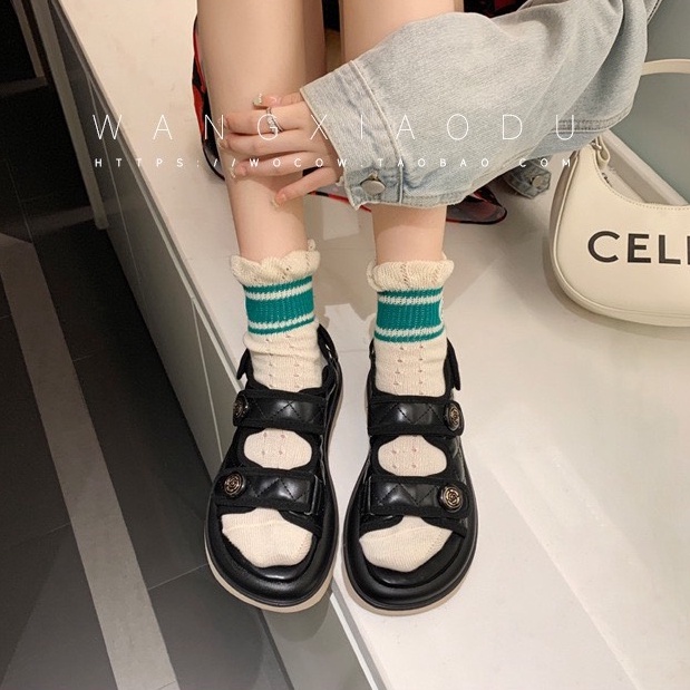 Dép Xăng Đan Quai Hậu Nữ Cao Cấp QC Cao 4cm TRINH LÊ SHOP GIÀY DÉP