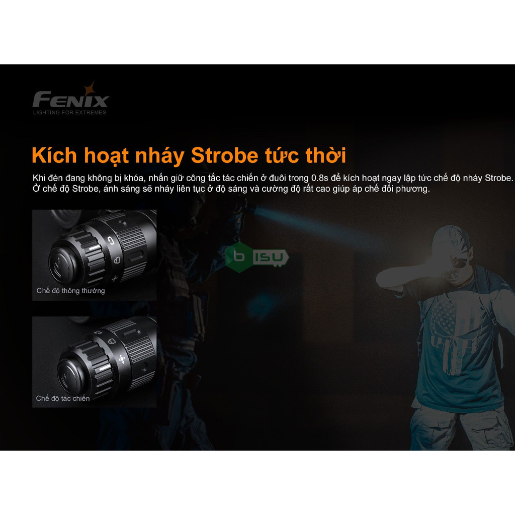 CHÍNH HÃNG PHÂN PHỐI - Đèn pin Fenix - TK11 Tactical - 1600 Lumens