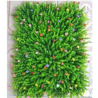Thảm cỏ nhân tạo có hoa kt 60*40cm