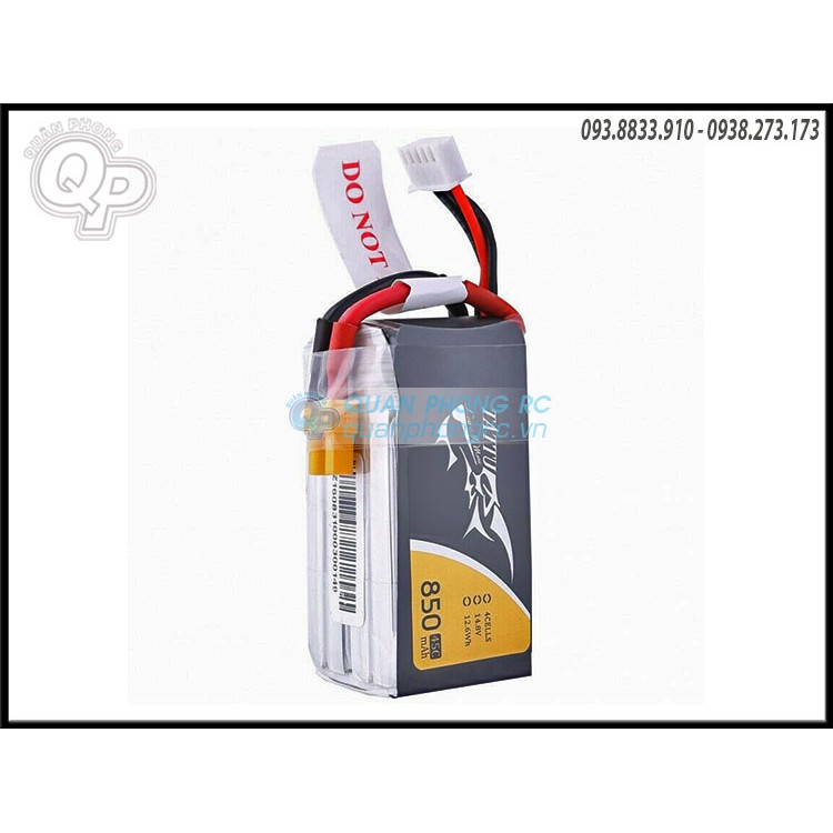 Pin Tattu 14.8V - 850mAh jack xt30 75C