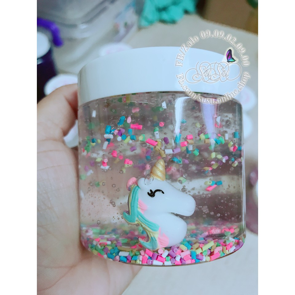 CLEAR SLIME - Cầu vồng Unicorn