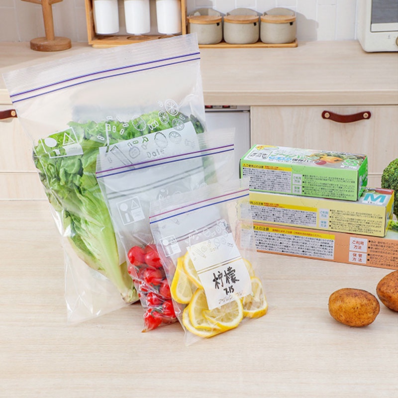 Túi zip HOUSEEKER đựng thực phẩm bảo quản trong tủ lạnh tiện lợi