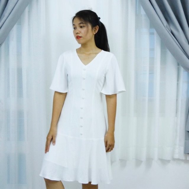 Đầm thiết kế cao cấp dáng xòe JL016