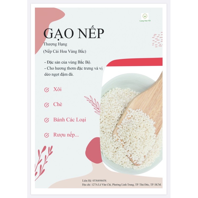 Gạo Nếp Bắc (Nếp Cái Hoa Vàng) 27.000/Kg Miền Tây, Việt Nam