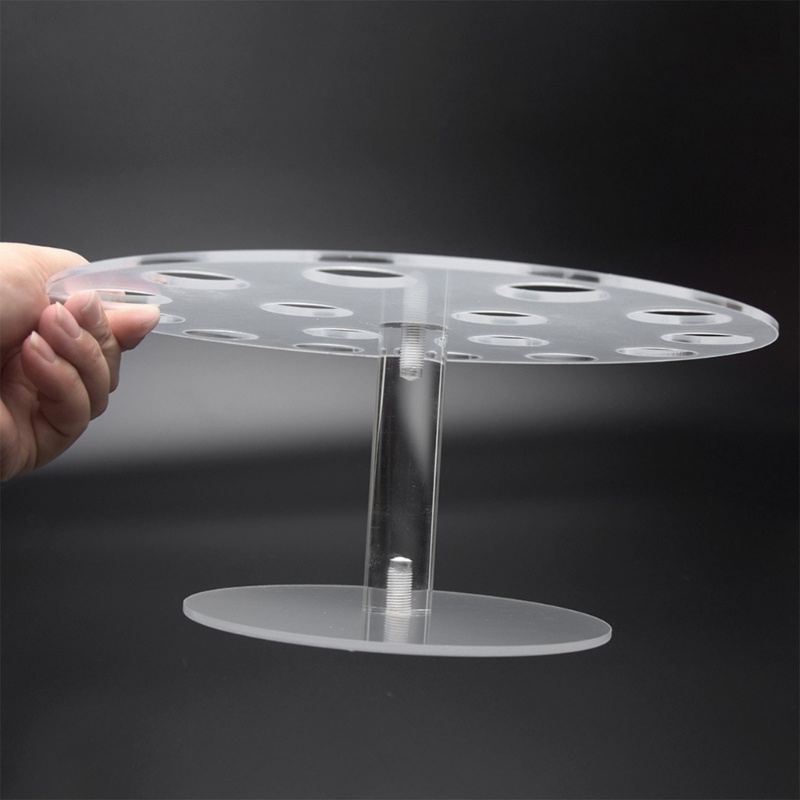 Giá Đỡ Bánh Waffle 8 / 16 Lỗ Hình Nón Chất Liệu Acrylic