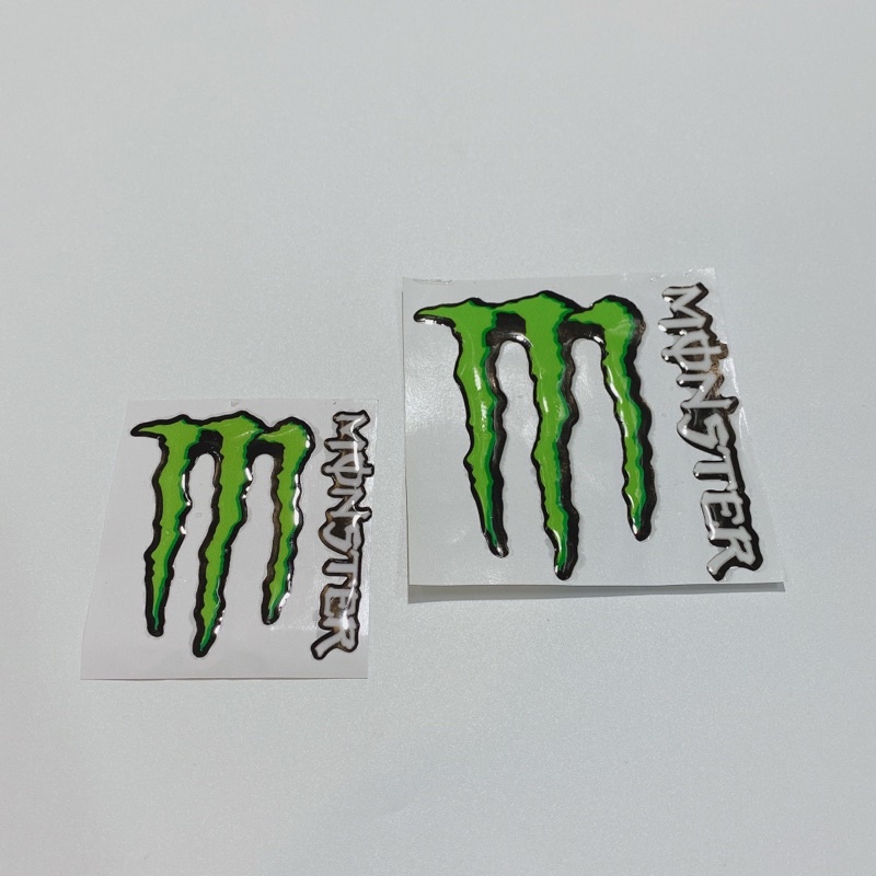 Decal tem nổi chữ MONSTER cao cấp dán xe máy, ô tô, mũ bảo hiểm chống thấm nước, chống bay màu