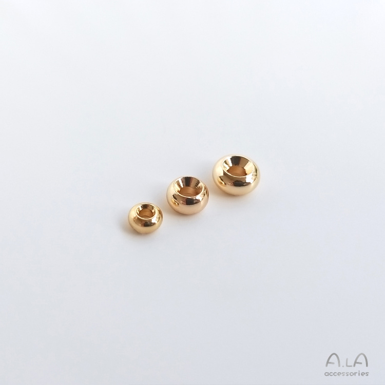 Set 10 Hạt Xâu Chuỗi Vàng 14k Nhiều Màu Sắc Tự Làm Trang Sức Tiện Dụng