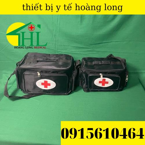 Túi Cứu Thương Màu Đen Cỡ Nhỏ 25x15x19cm - Túi Y Tế