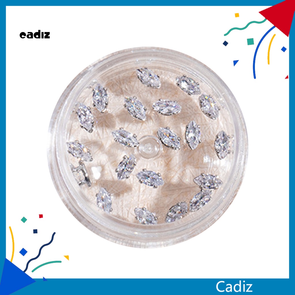 1 Hộp Phụ Kiện Trang Trí Móng Tay Nghệ Thuật Sáng Bóng DIY