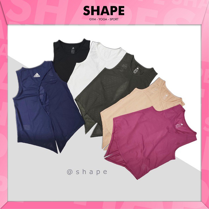 Áo tank top thể thao nữ A.d khoét lưng kiểu dáng nữ tính [ T089 ]