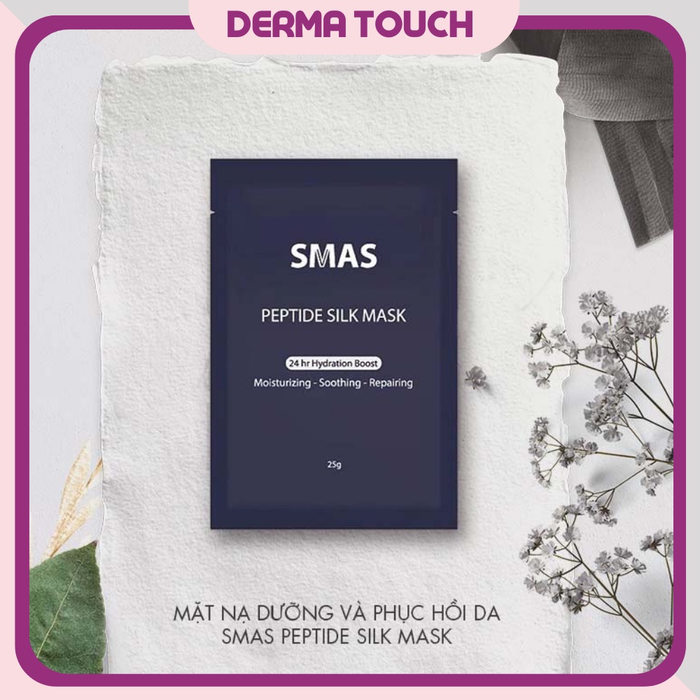 Mặt nạ SMAS dưỡng ẩm và phục hồi da Nhật Bản SMAS Peptide Silk Mask - Derma Touch