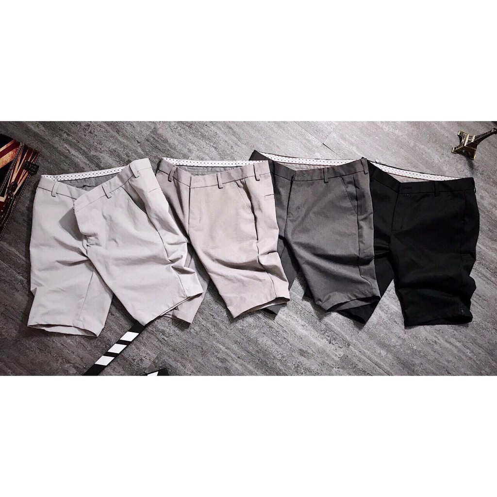 Quần Short Tây Trơn Co Dãn Hàn Quốc Fom ÔM Dáng Chuẩn MEN 2020 | BigBuy360 - bigbuy360.vn