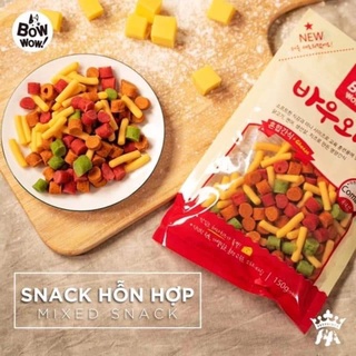 Snack hỗn hộp cho chó Bowwow gói 150gr