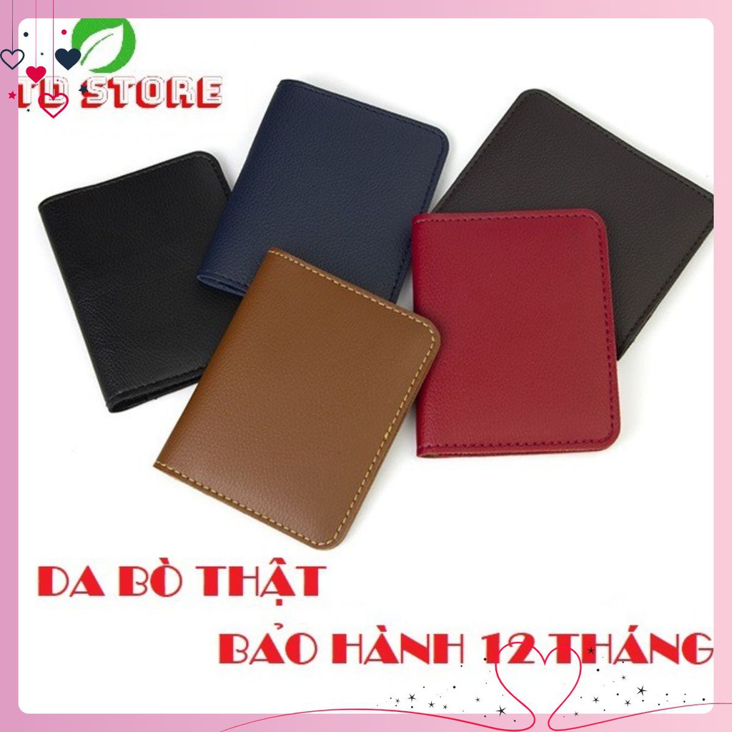 Ví Mini Nam Nữ Da Bò Thật Công Sở Để Thẻ ATM Card Visit Tiền Mặt | Bóp Da Đẹp | VD01 VUONGVUONGSHOP25